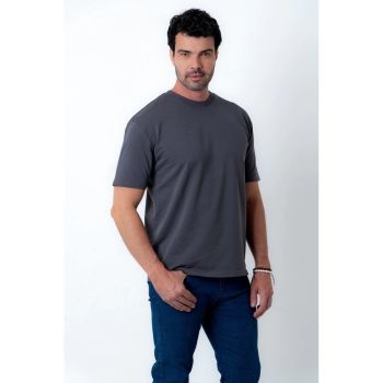 Camiseta Tech Cotton Stretch Chumbo