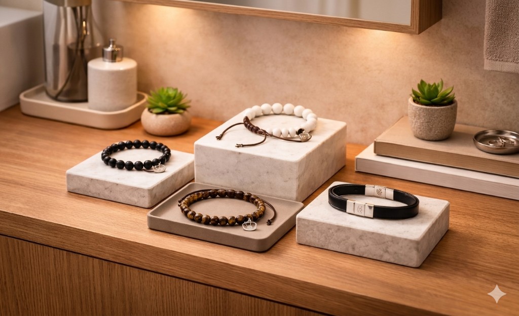 Pulseira masculina de paracorda azul marinho: estilo discreto que faz diferença no visual